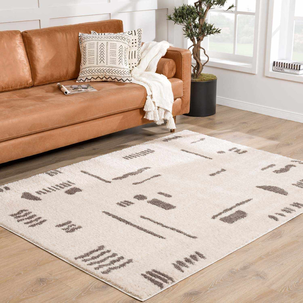 Azriel Charcoal Washable Area Rug