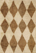 Tivka Diamond Checkered Wool Rug