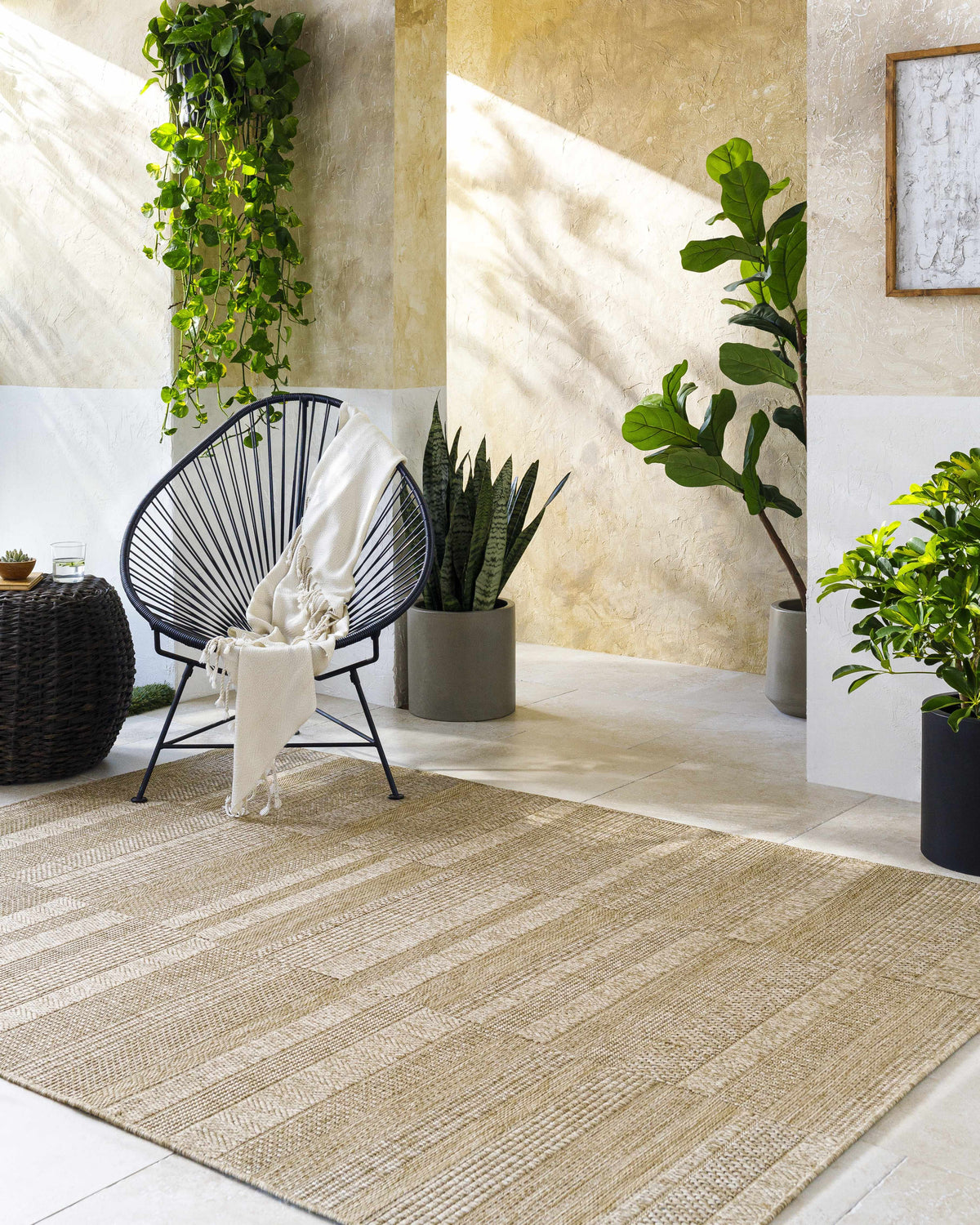Thana Brown Outdoor Area Rug