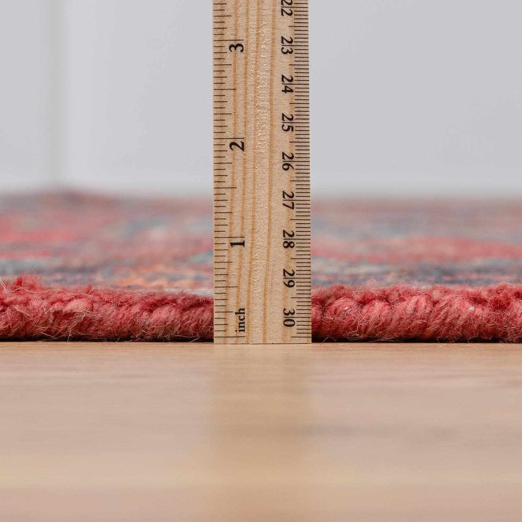 Uzundere Hand Knotted Wool & Cotton Area Rug