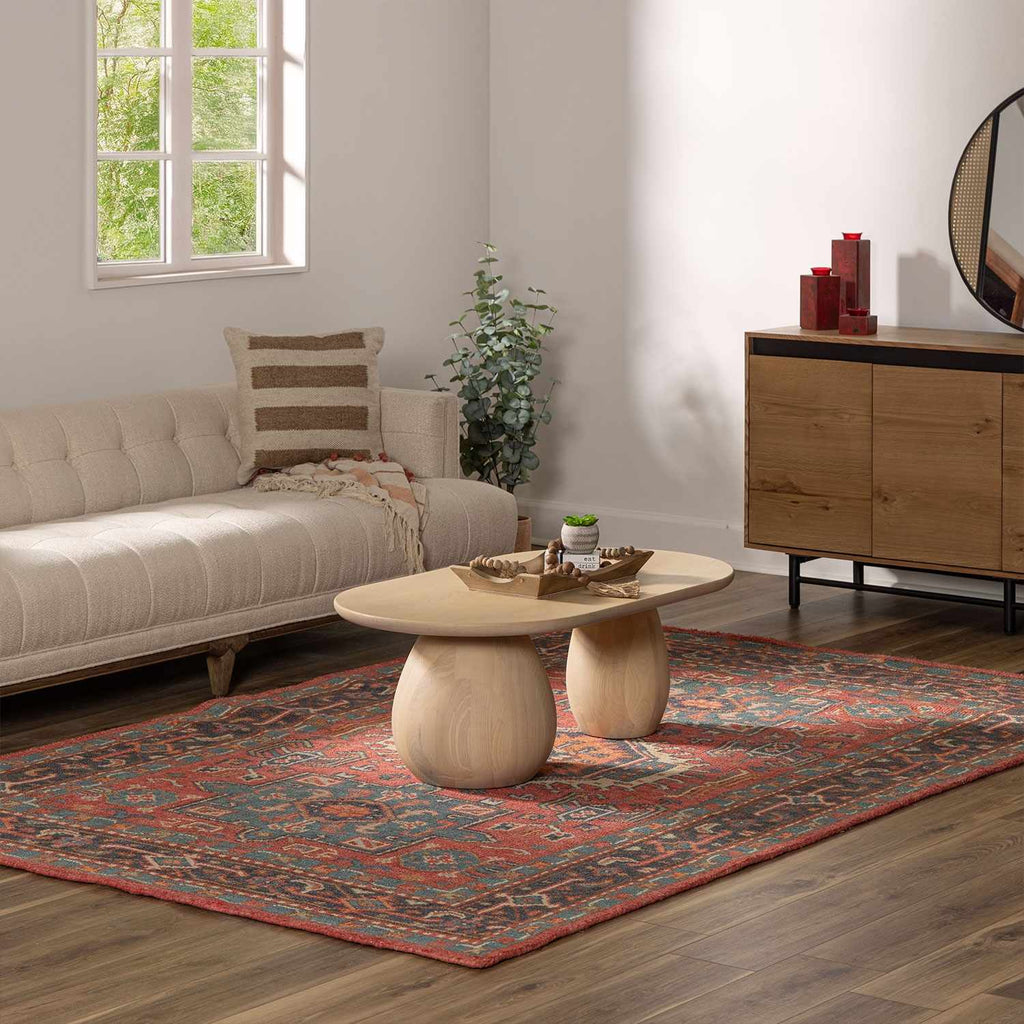 Uzundere Hand Knotted Wool & Cotton Area Rug