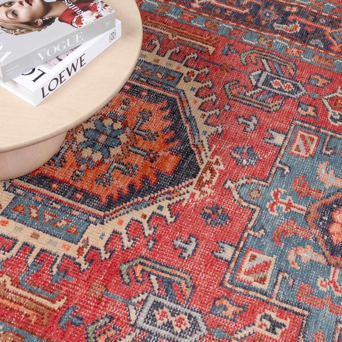 Uzundere Hand Knotted Wool & Cotton Area Rug