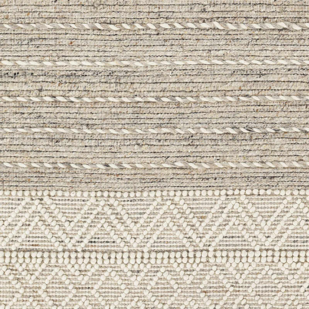 Cream Veruela Wool Blend Braided Tassel Area Rug