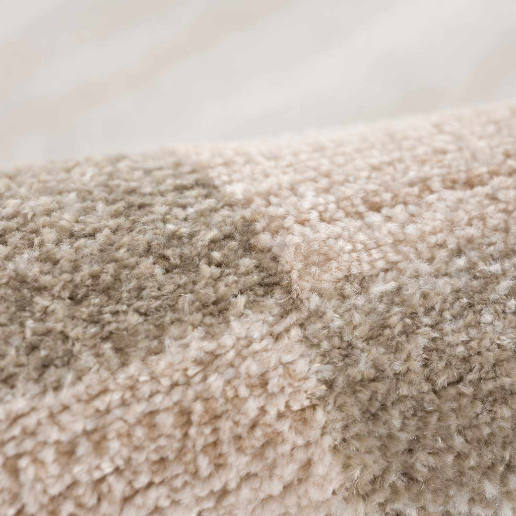 Azrika Beige Checkered Washable Rug - Clearance