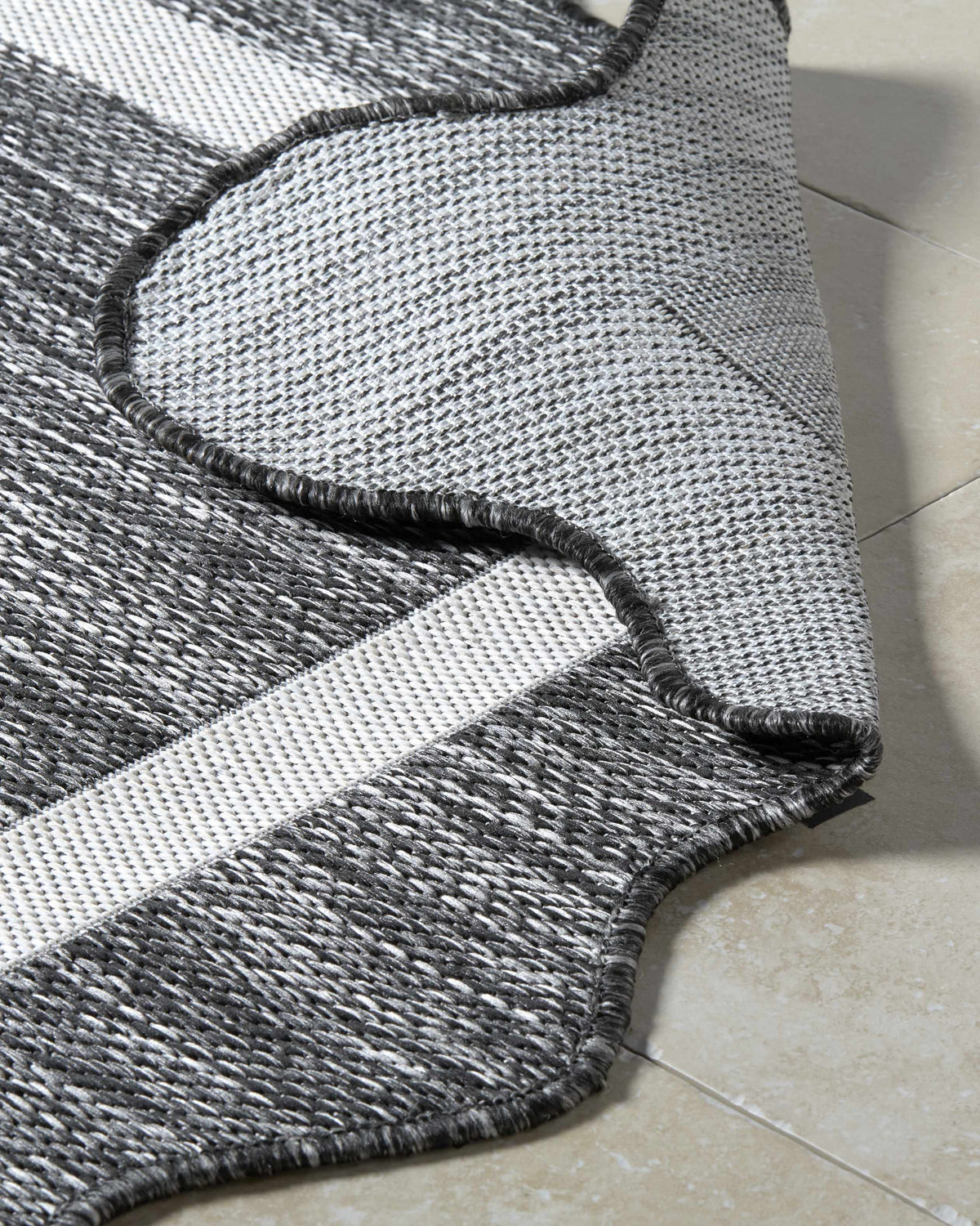 Varro Black Outdoor Area Rug