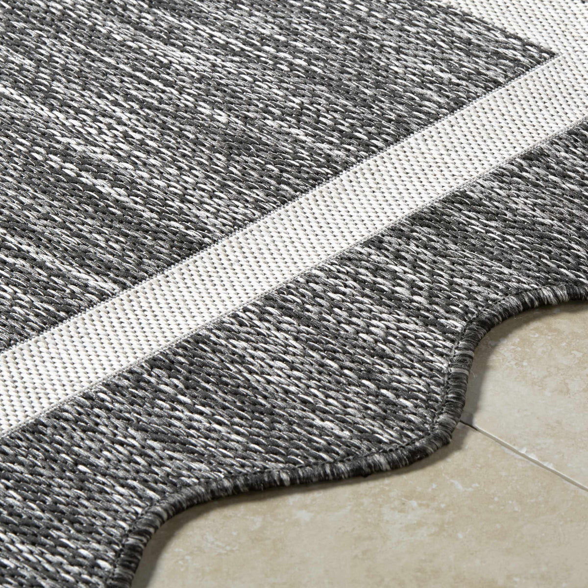 Varro Black Outdoor Area Rug
