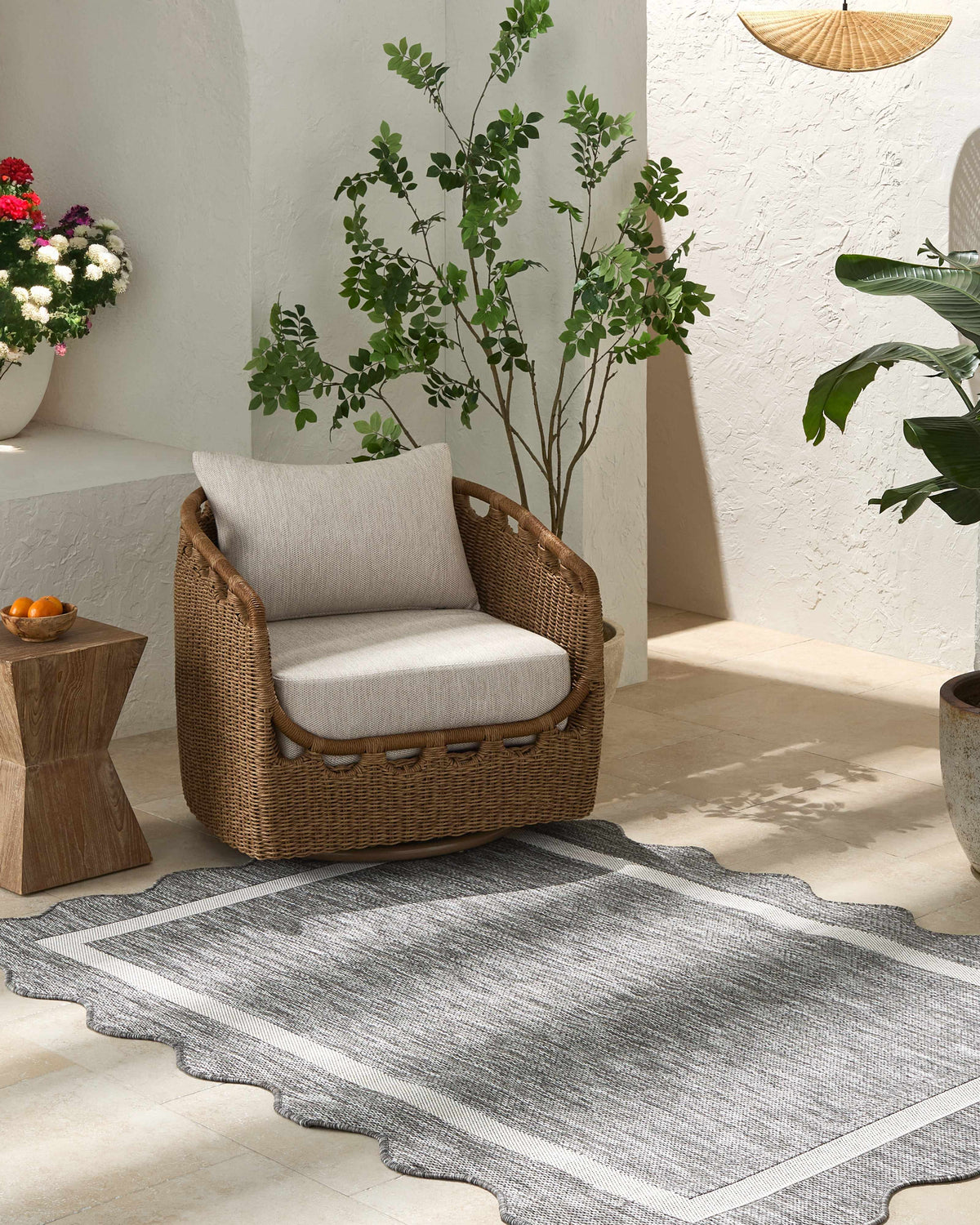 Varro Charcoal Outdoor Area Rug