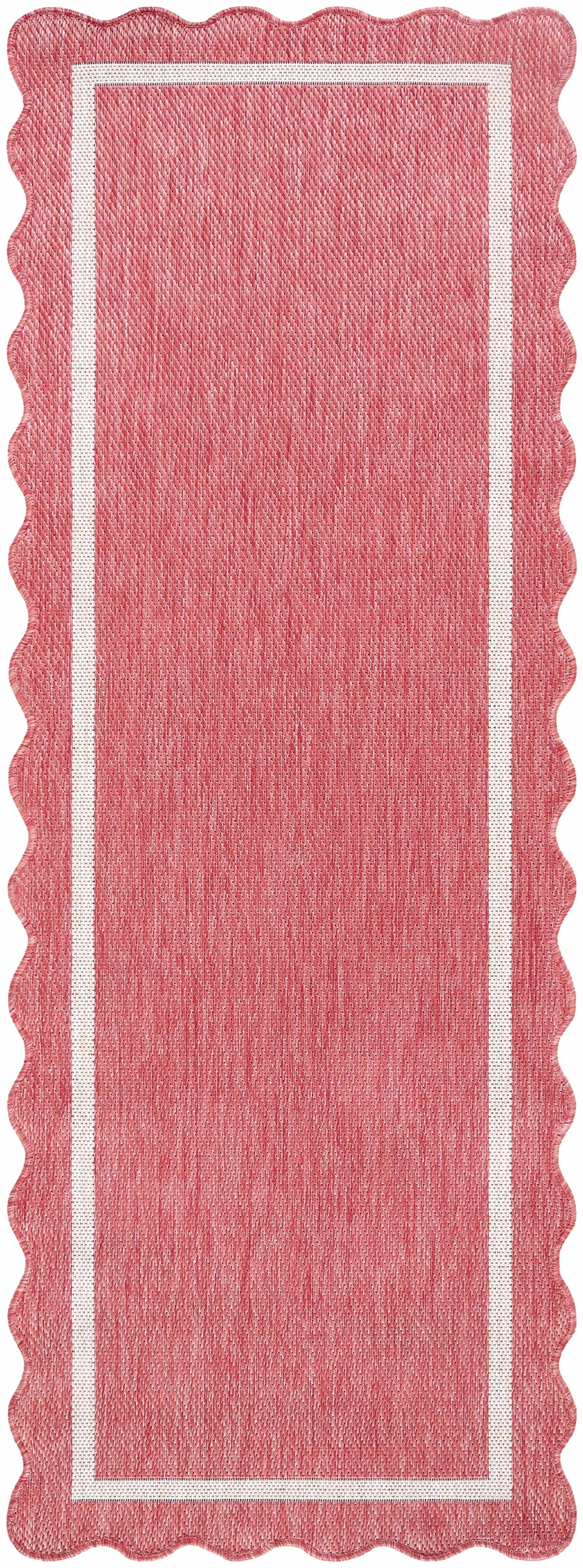 Varro Dark Pink Outdoor Area Rug