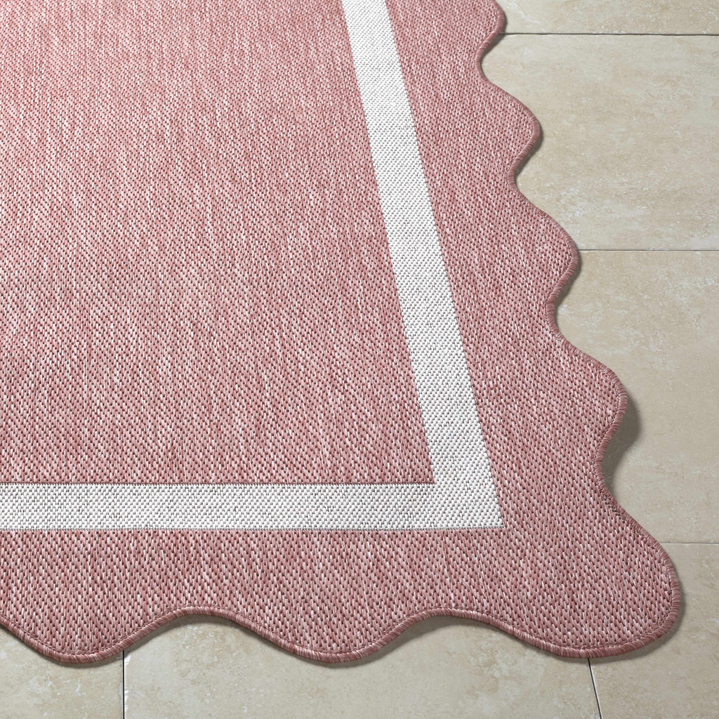 Varro Dark Pink Outdoor Area Rug