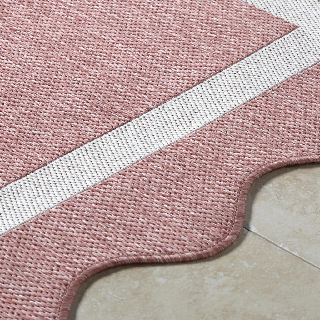 Varro Dark Pink Outdoor Area Rug