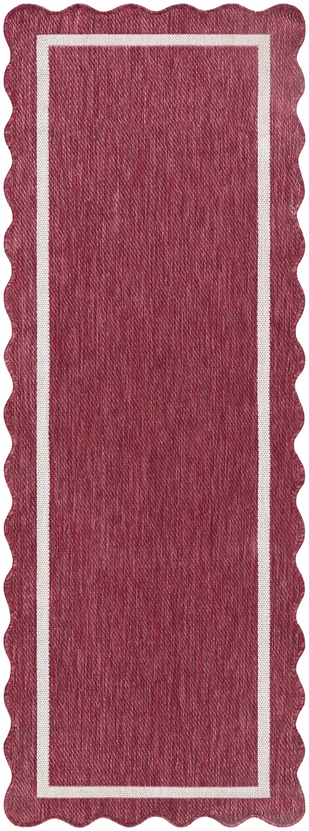 Varro Burgundy Outdoor Area Rug