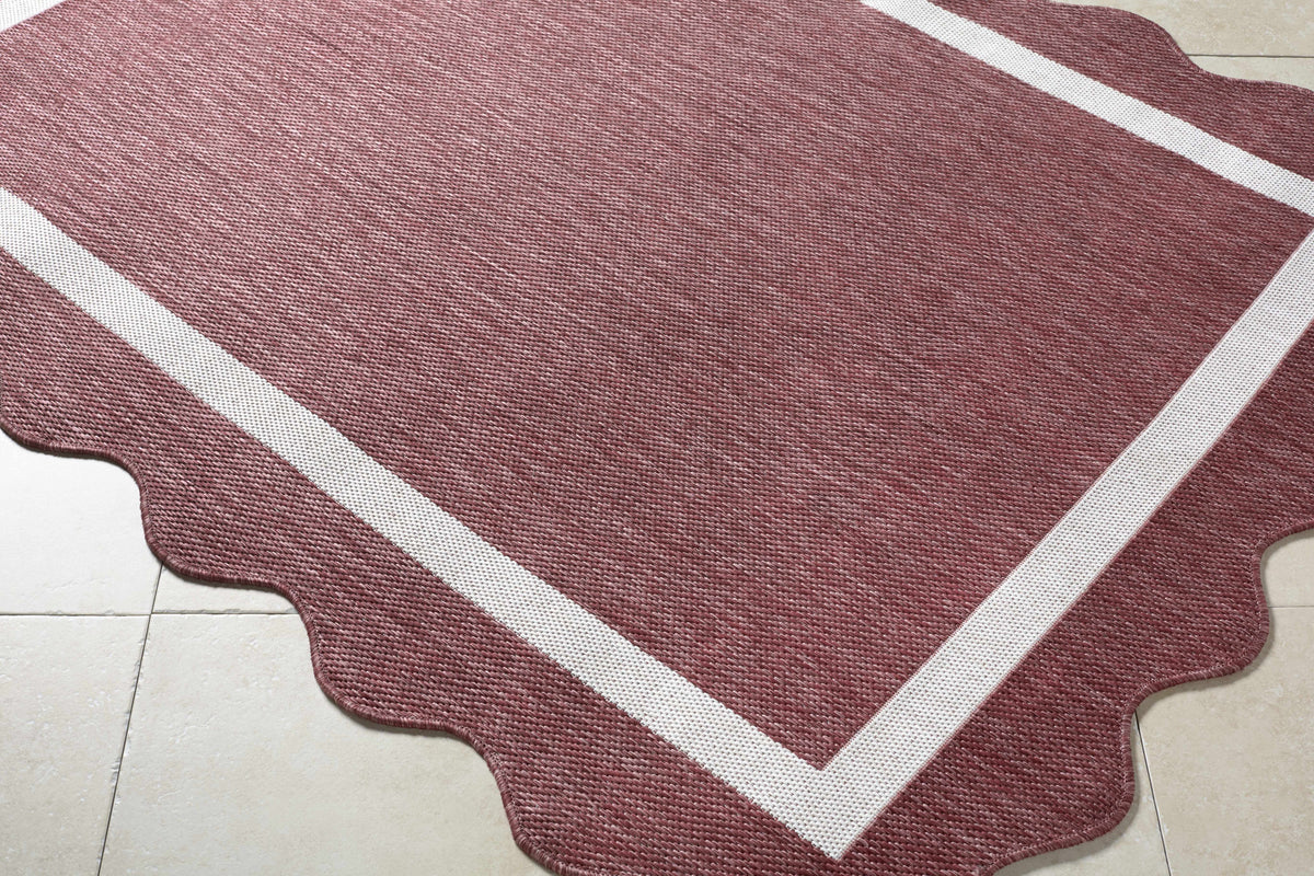 Varro Burgundy Outdoor Area Rug