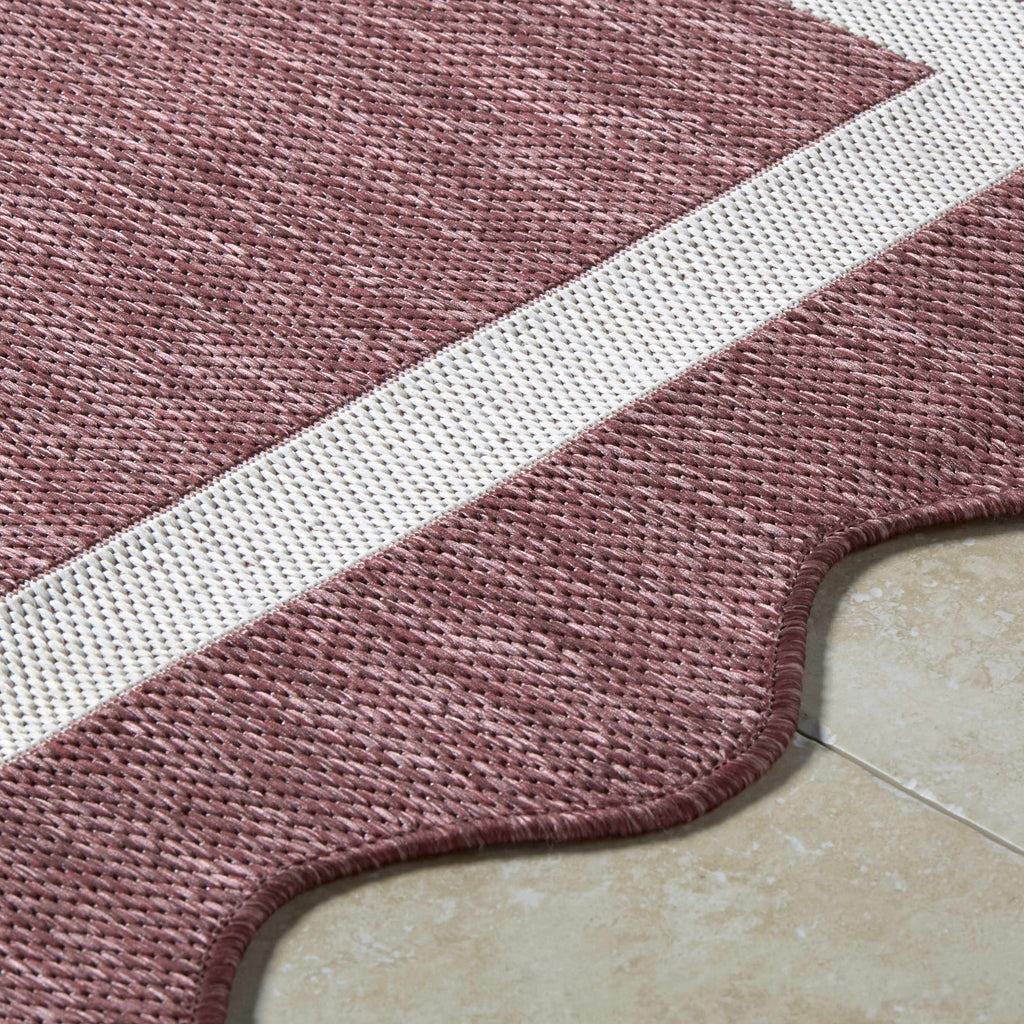 Varro Burgundy Outdoor Area Rug