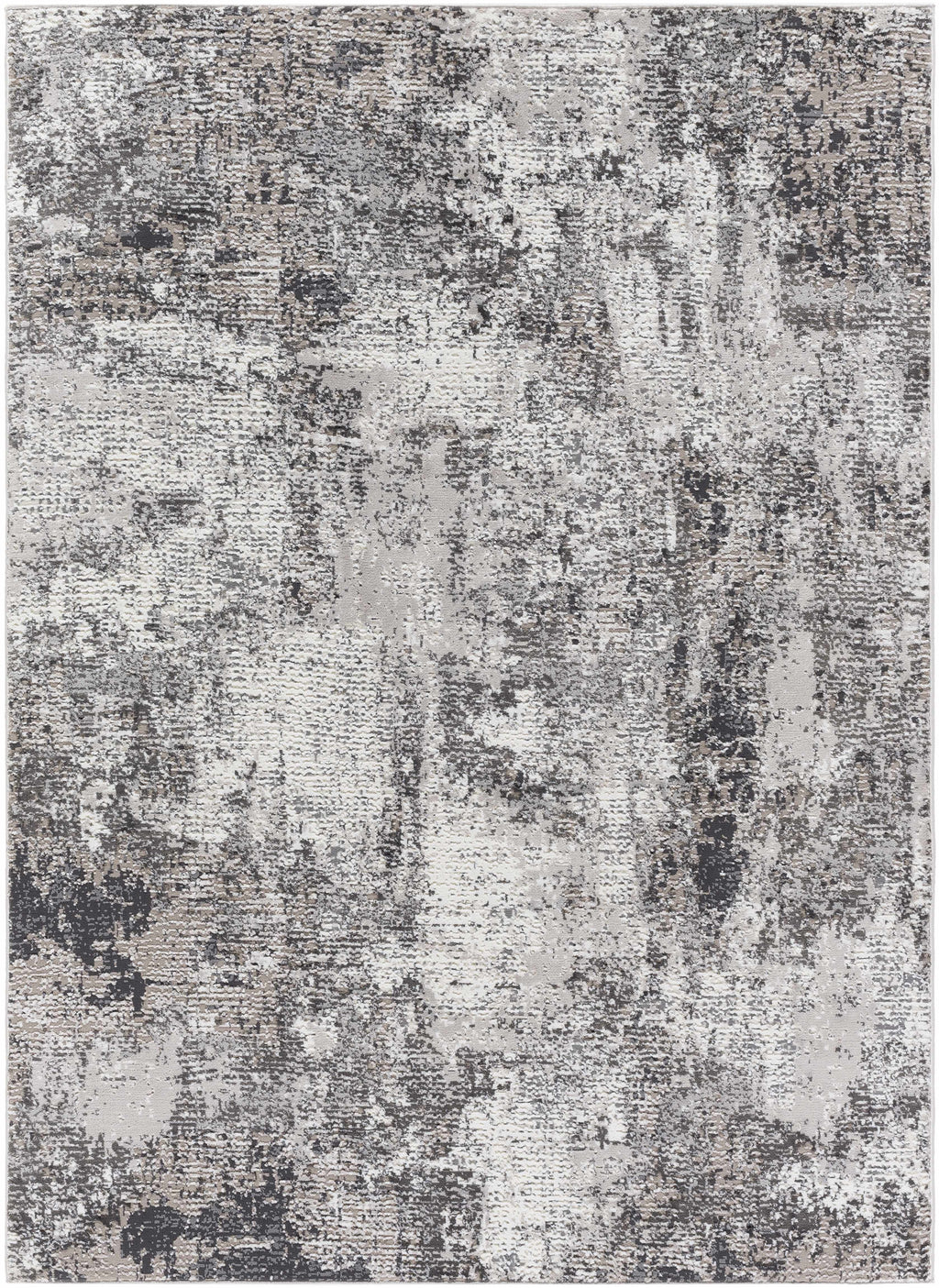 Velez 3D Rock Pattern Washable Rug