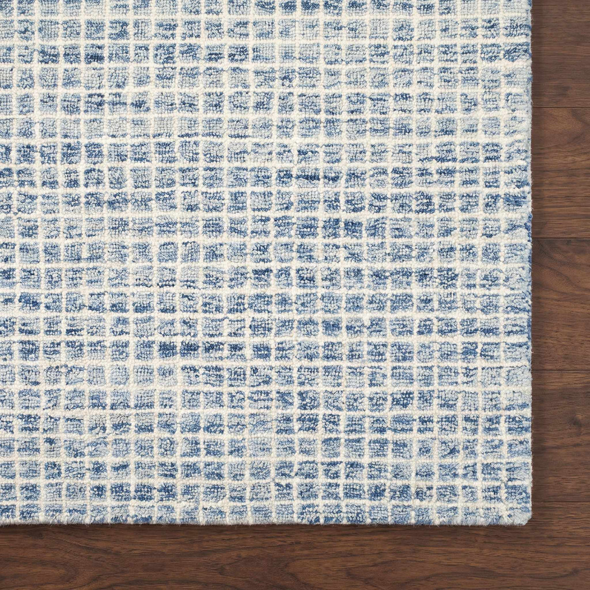 Rozenburg Blue Wool Handmade Area Rug