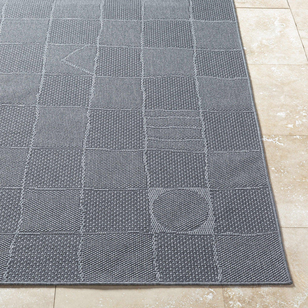 Veras Charcoal Outdoor Area Rug