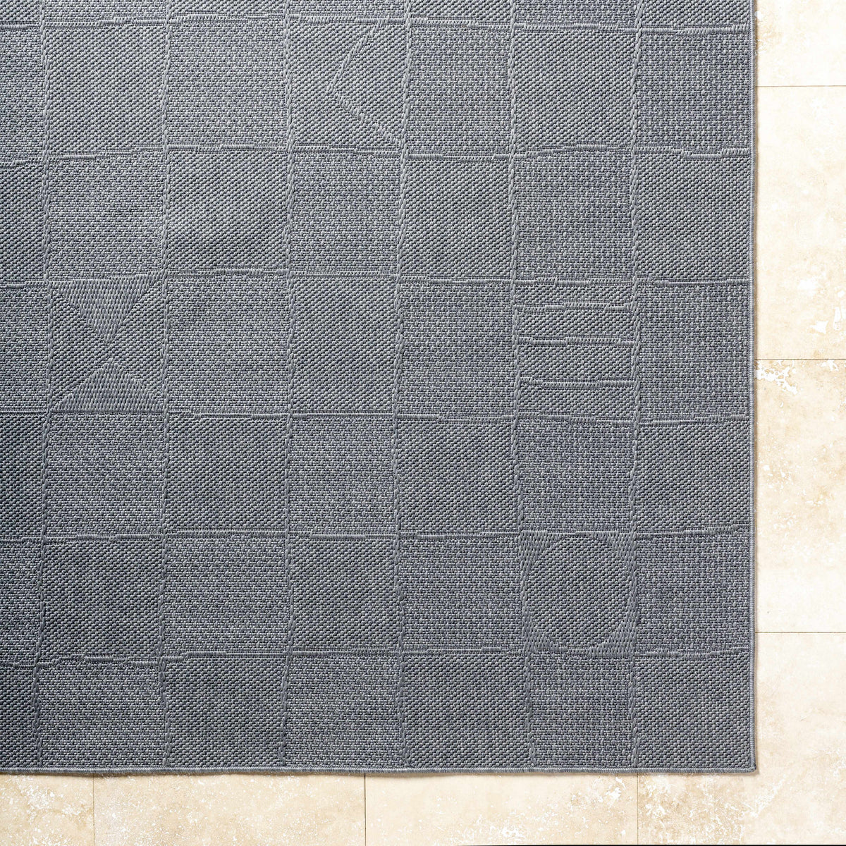 Veras Charcoal Outdoor Area Rug