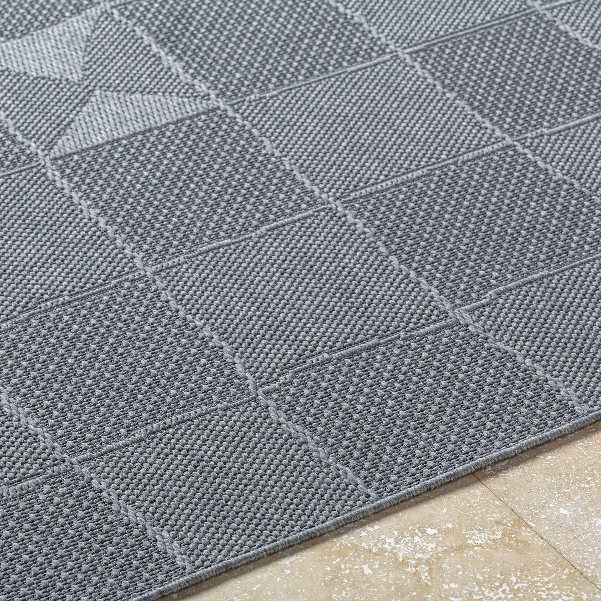 Veras Charcoal Outdoor Area Rug