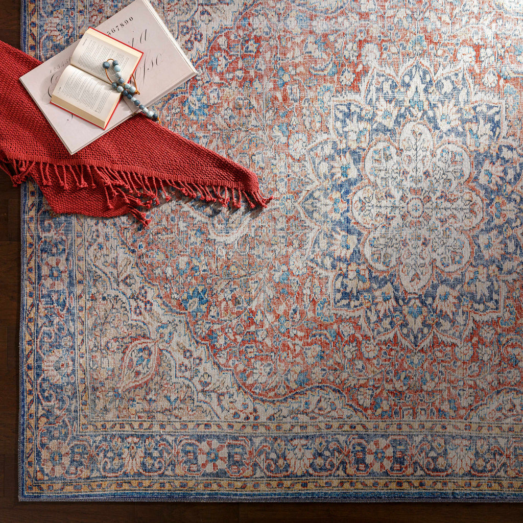 Wacousta Red&Blue Washable Rug - Clearance