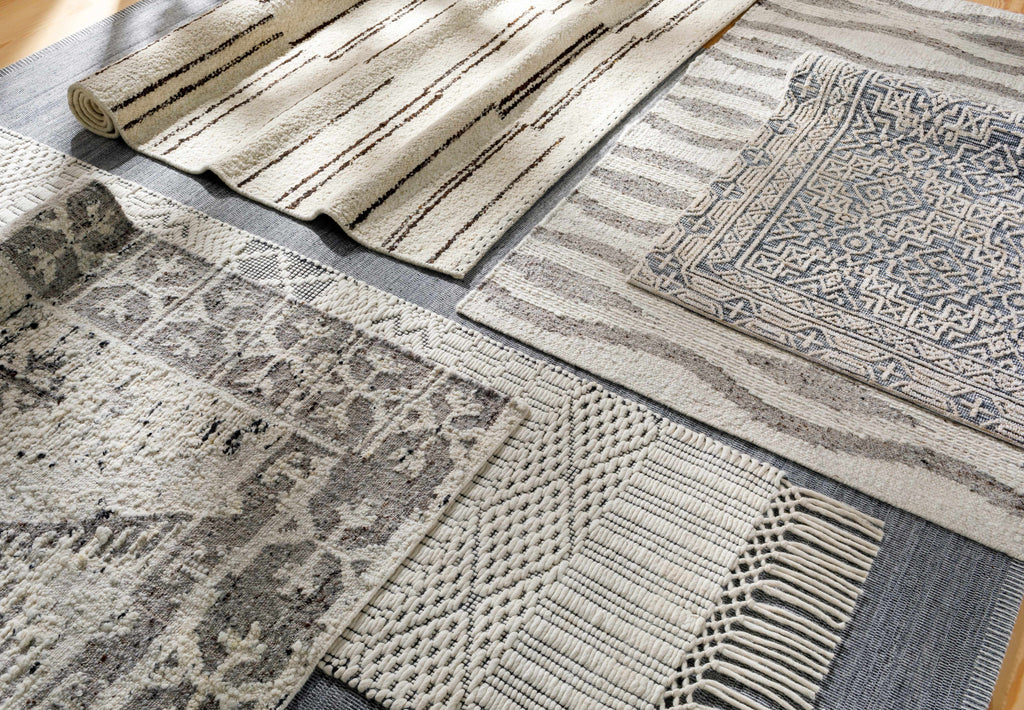 Lavalwaves Hand Woven Flatweave Wool Carpet - Clearance