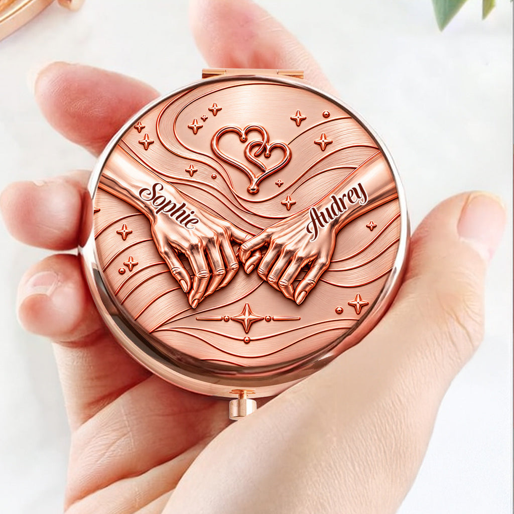 A Big Hug For My Sister - Personalize Compact Mirror