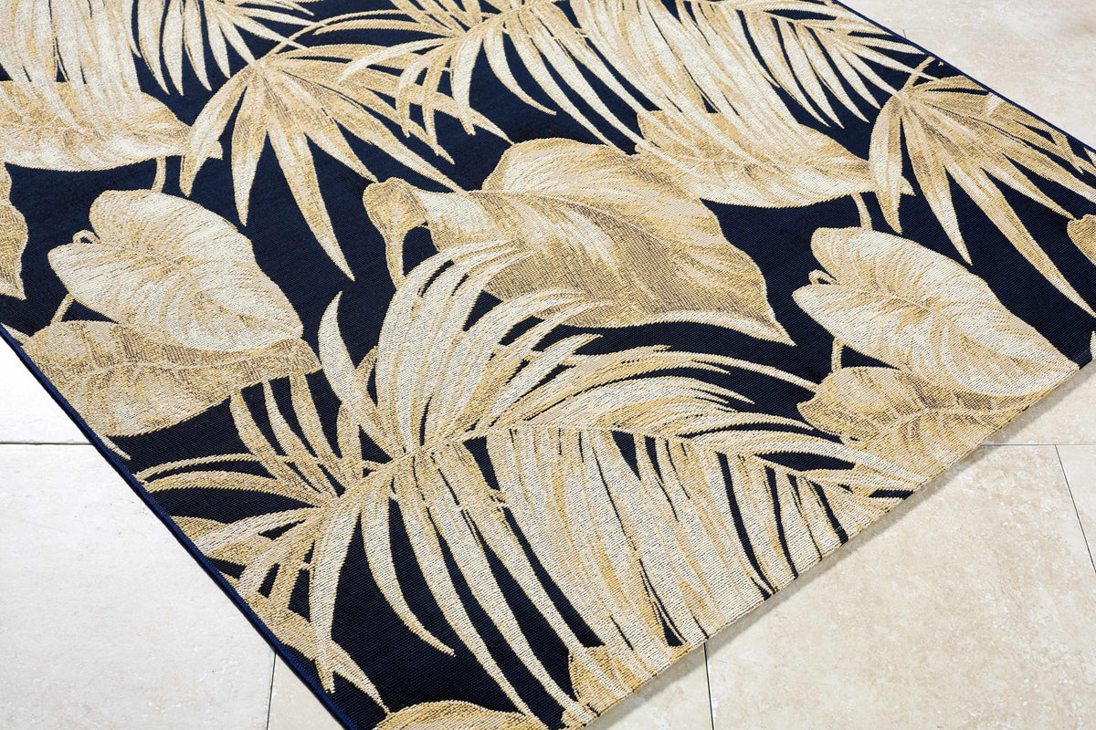 Amirah Midnight Blue Outdoor Area Rug
