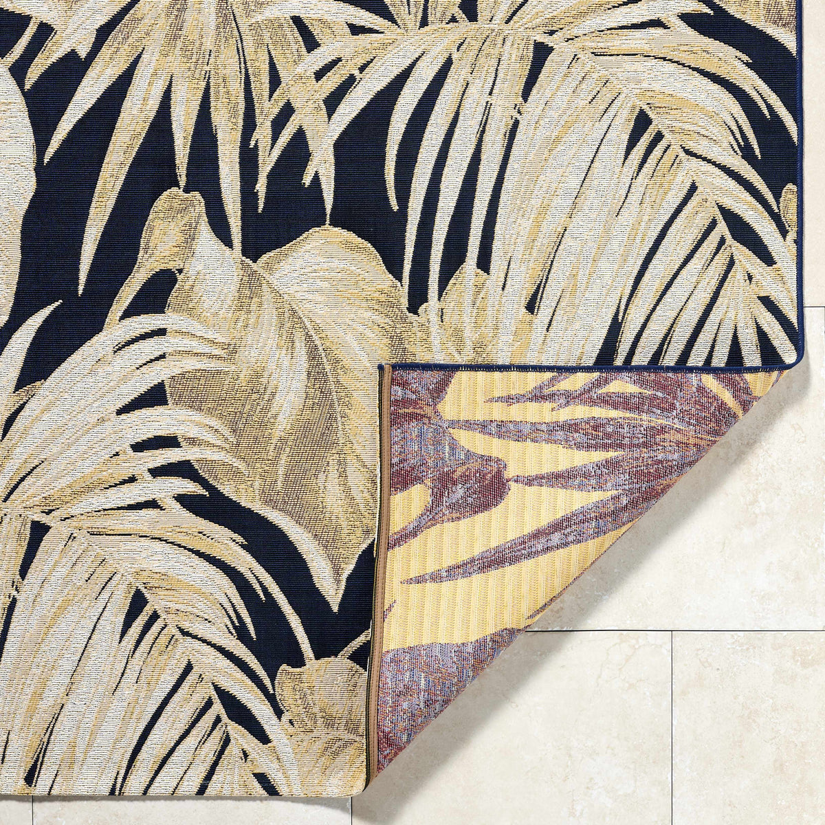 Amirah Midnight Blue Outdoor Area Rug