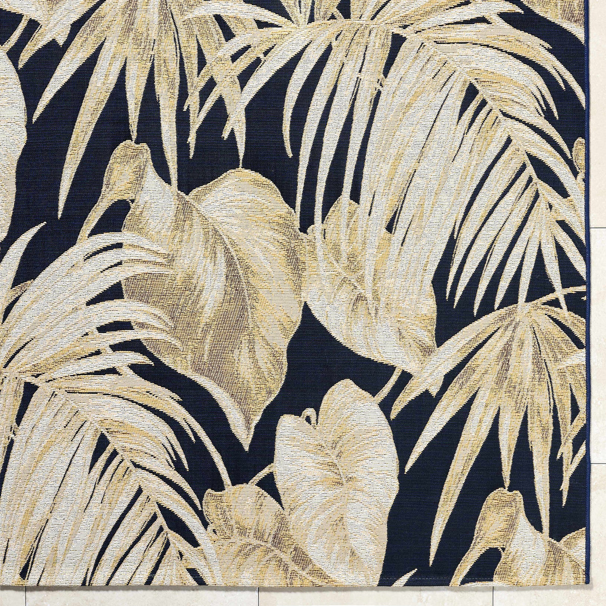 Amirah Midnight Blue Outdoor Area Rug
