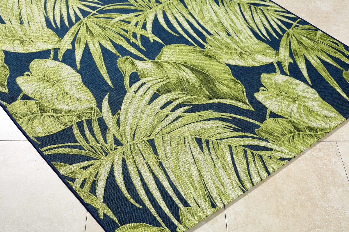 Amirah Teal Outdoor Area Rug
