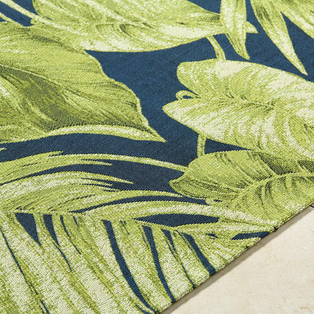 Amirah Teal Outdoor Area Rug