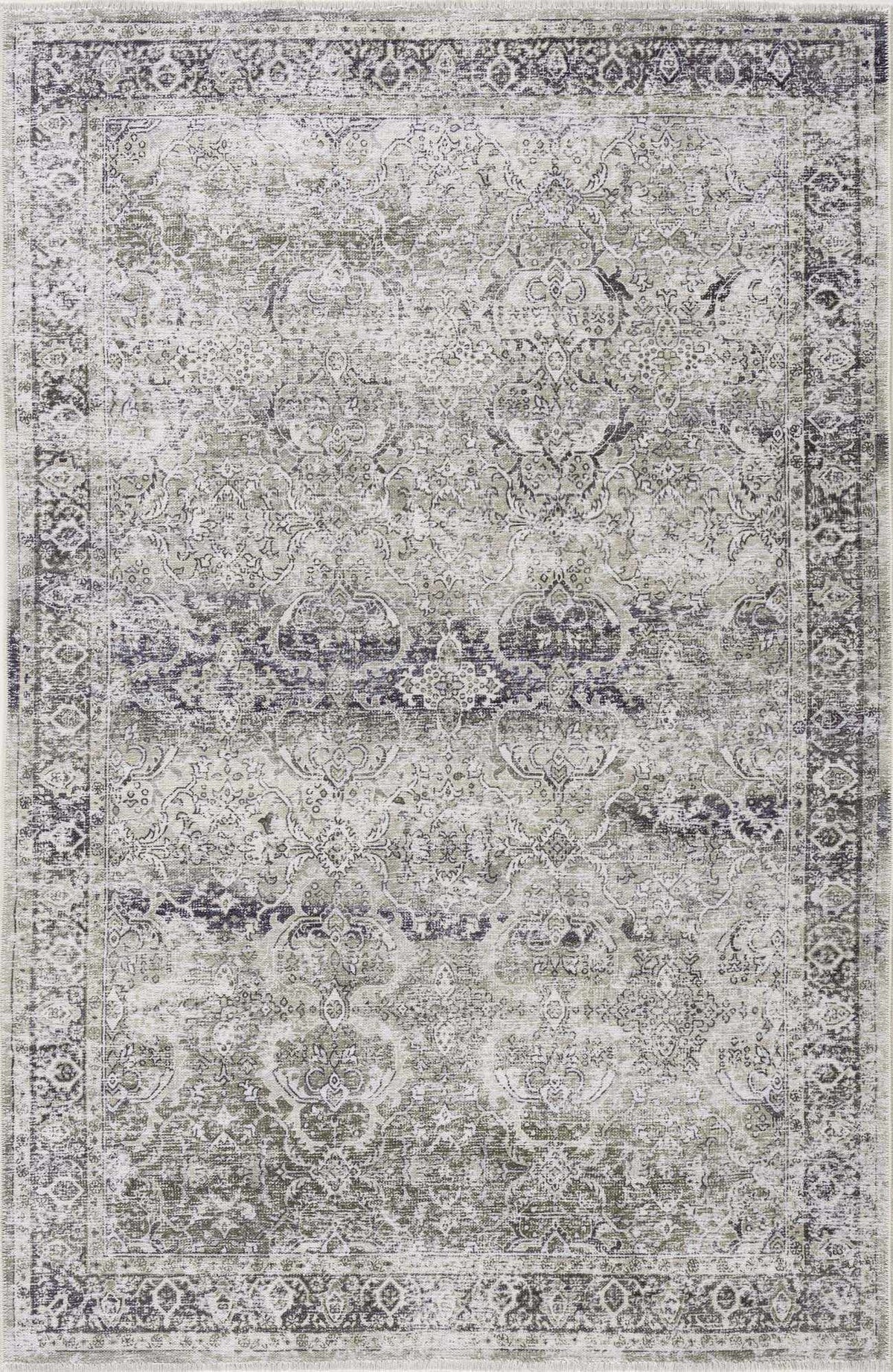 Gray Holi-4607 Washable Area Rug - Clearance