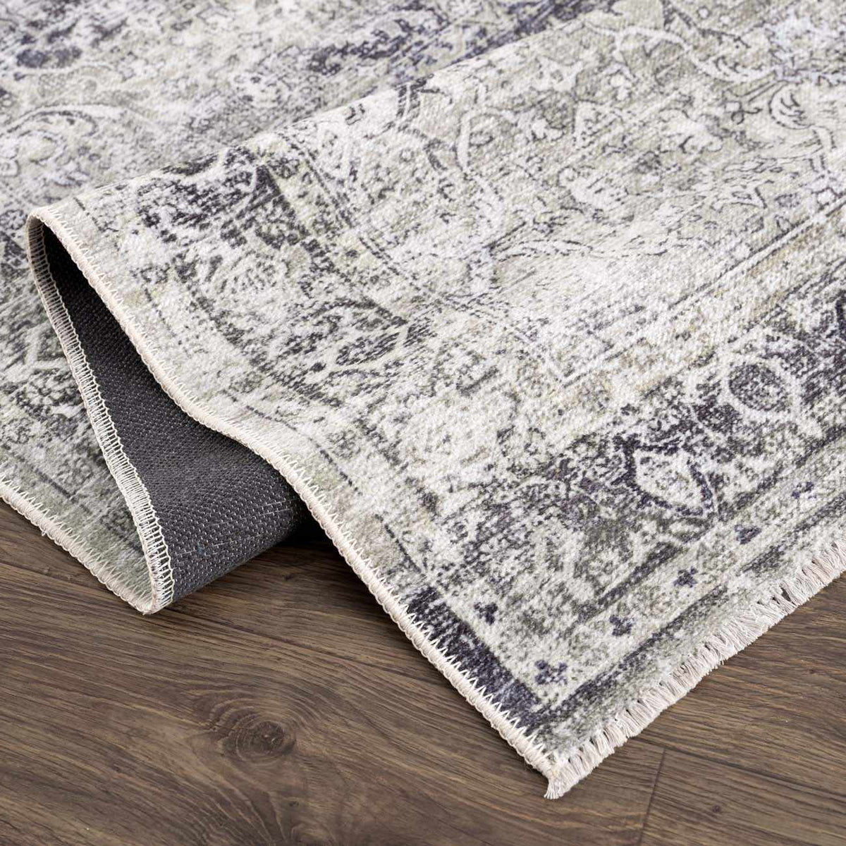 Gray Holi-4607 Washable Area Rug - Clearance