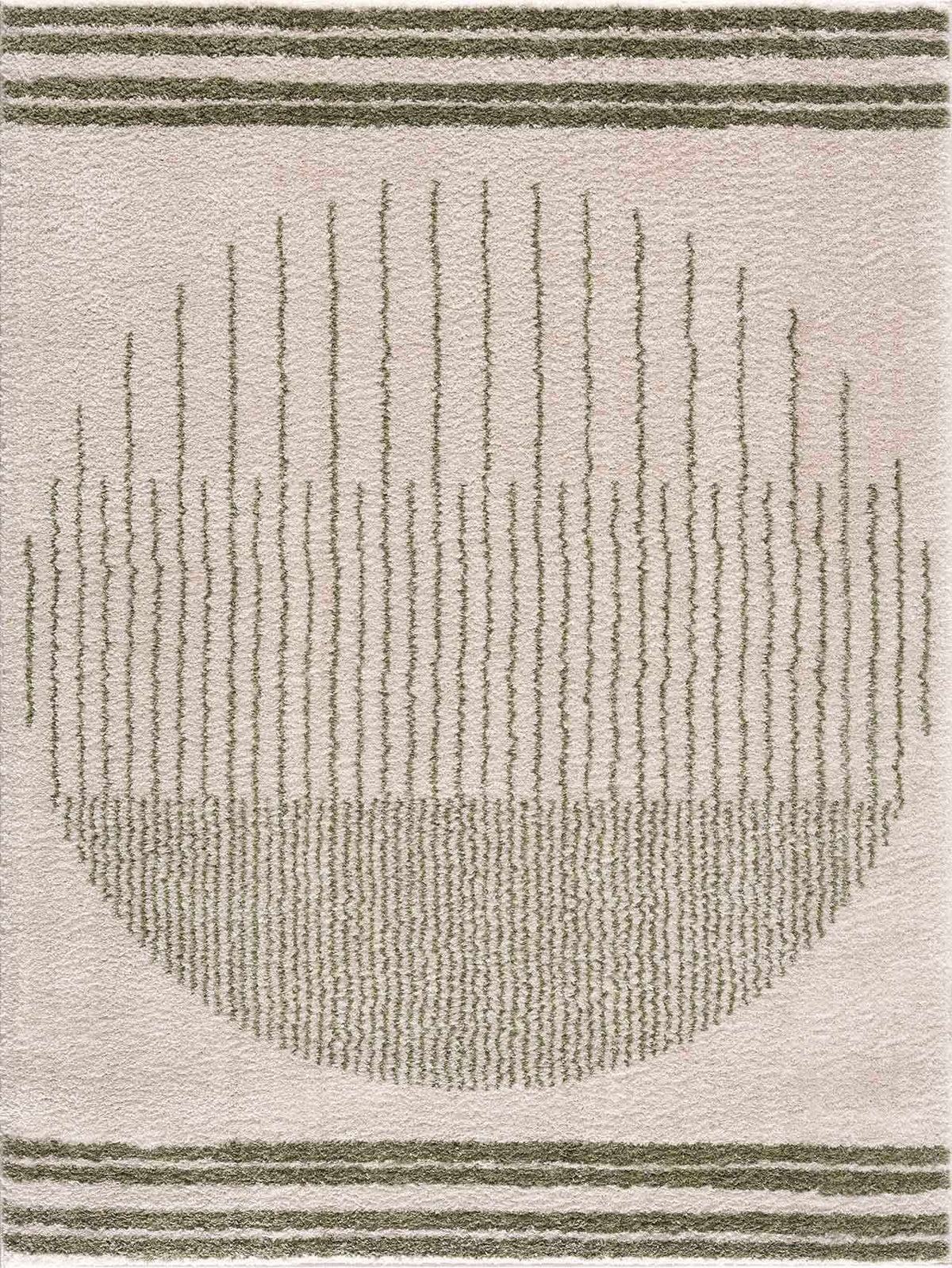 Apichu Green Washable Area Rug