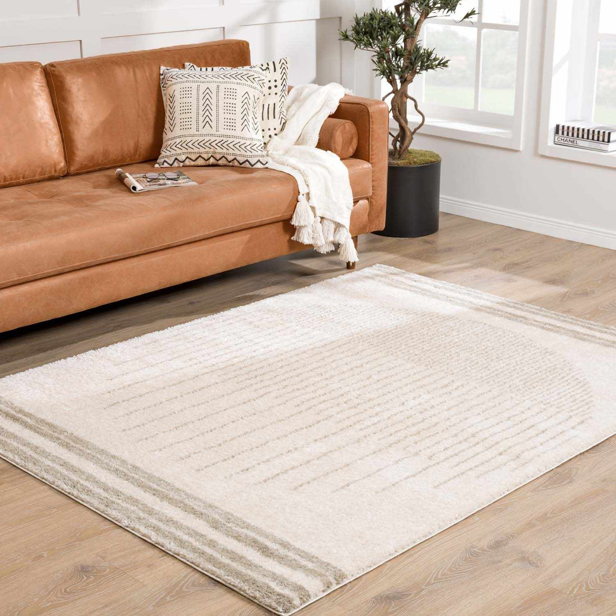 Apichu Gray Washable Area Rug