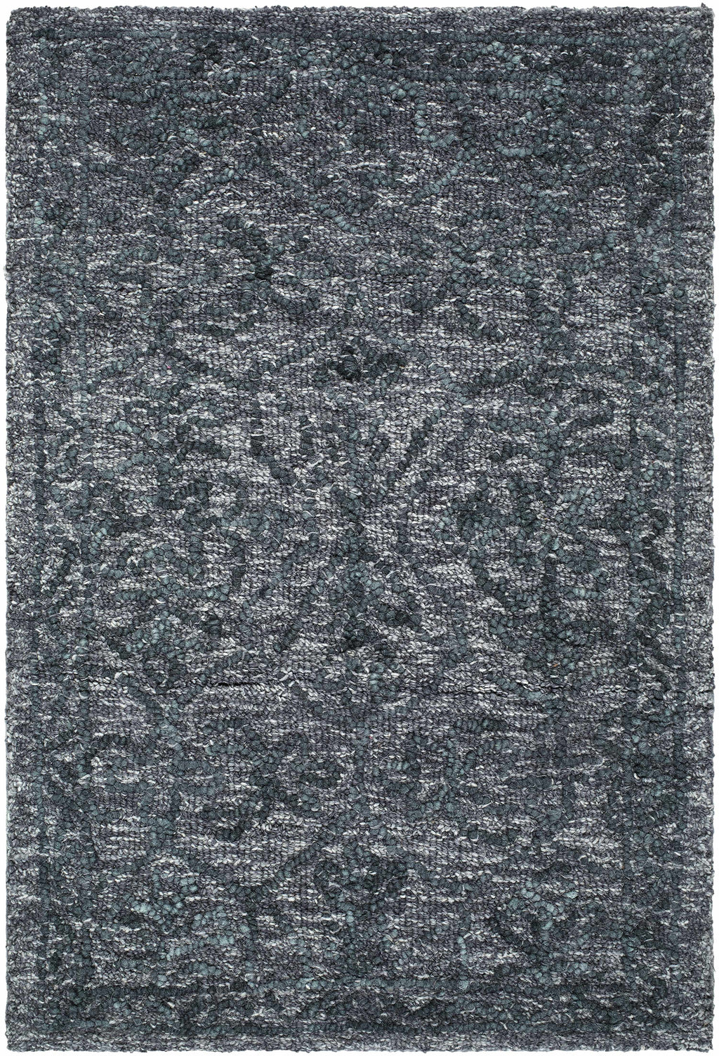 Yadid Black Wool Area Rug