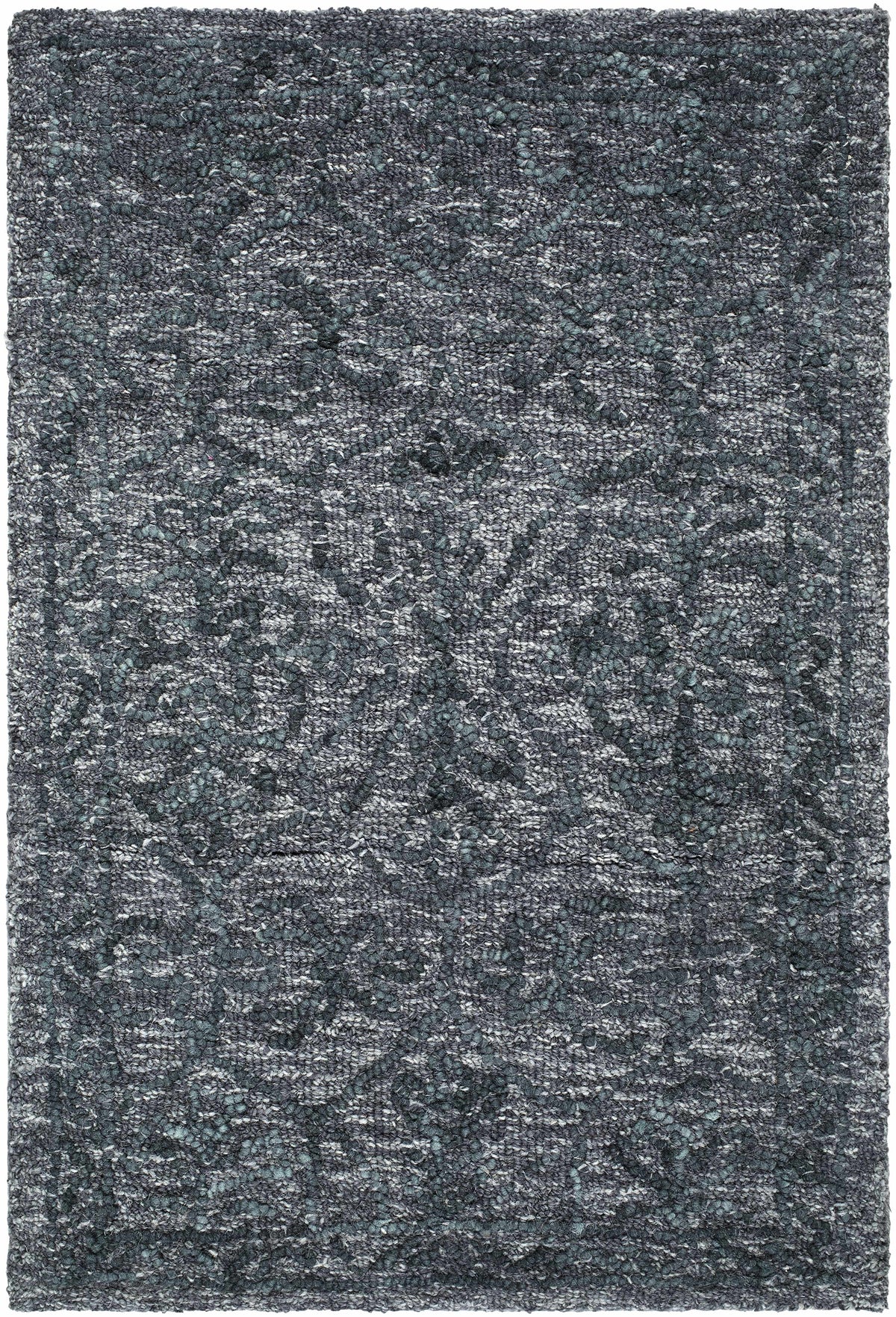 Yadid Black Wool Area Rug