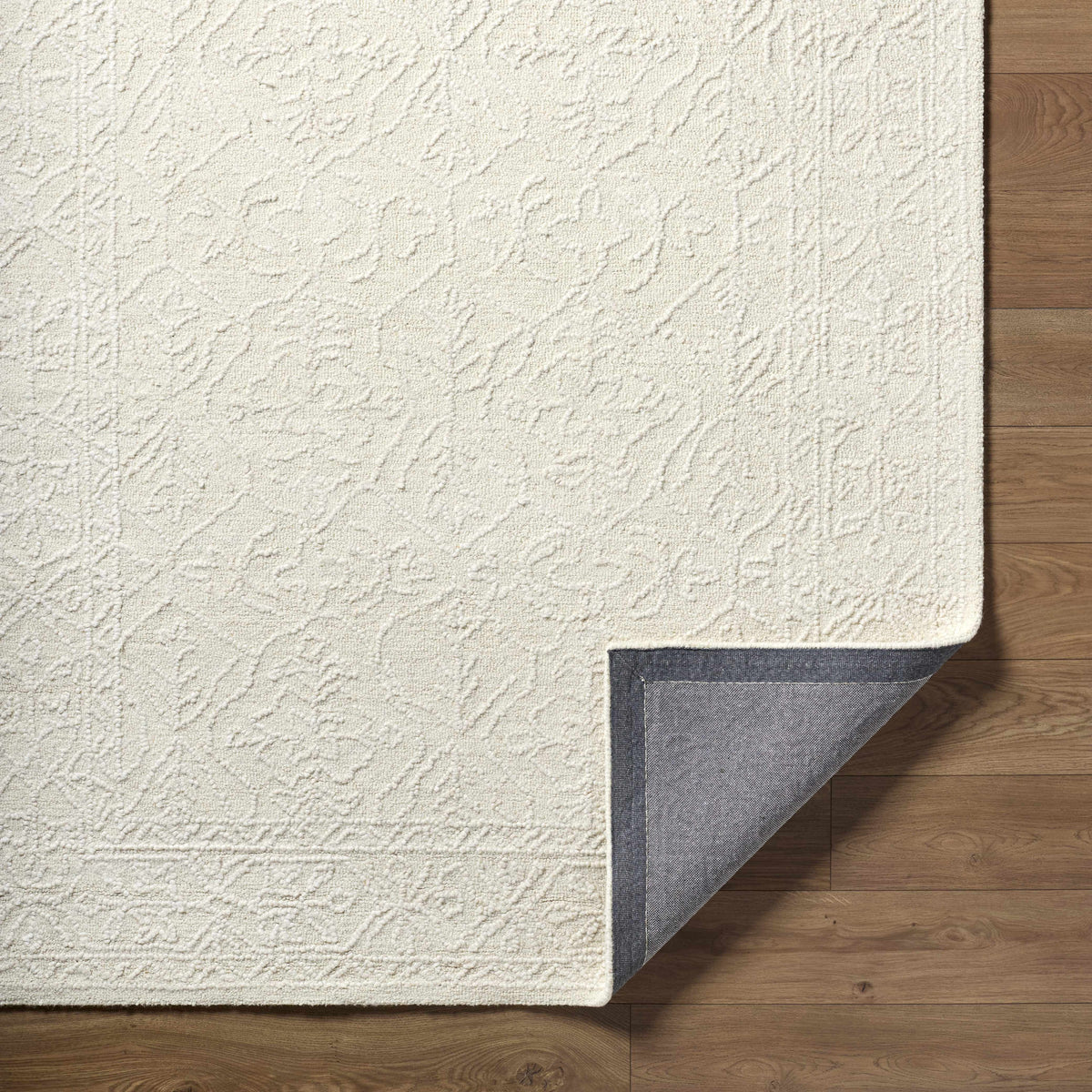Yadid Cream Wool Area Rug