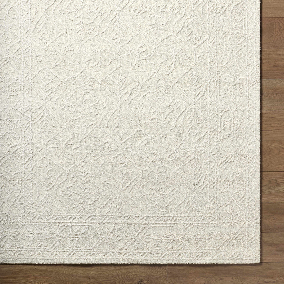 Yadid Cream Wool Area Rug