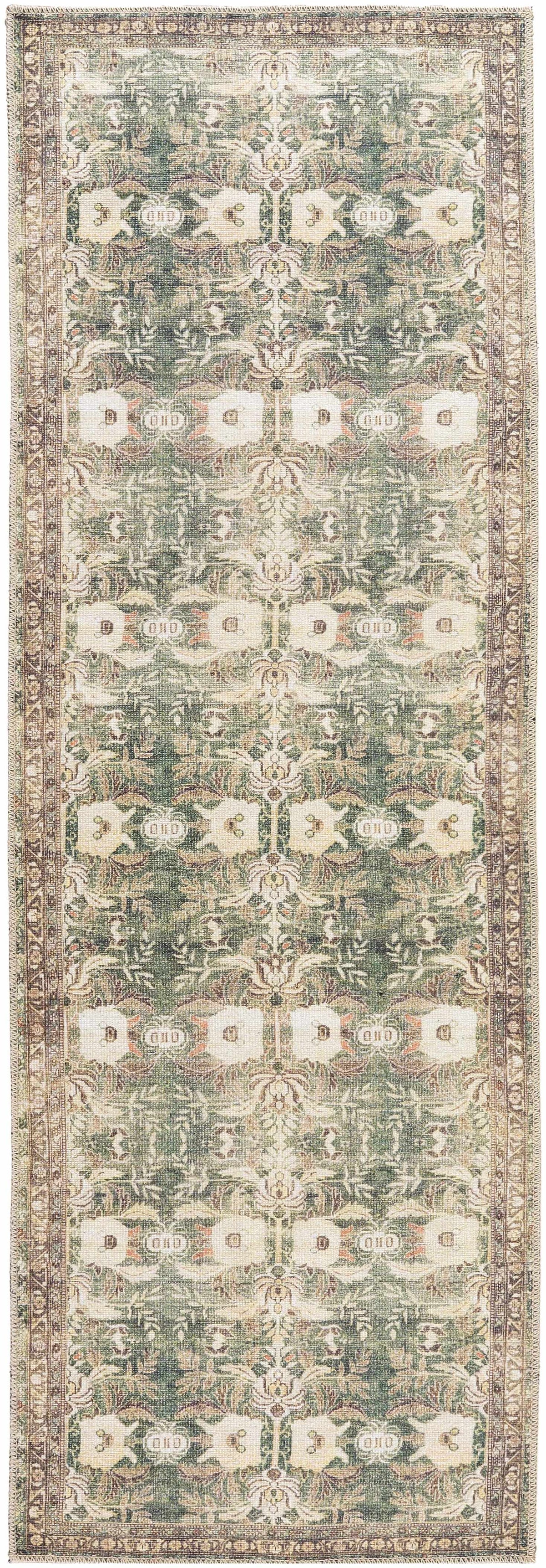 Acoose Vintage Flat Pile Washable Rug