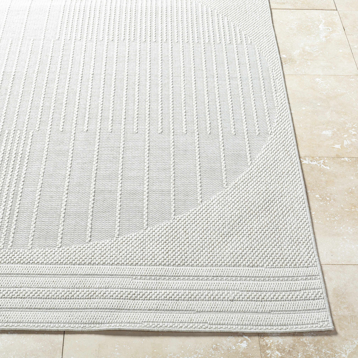 Yuley White Outdoor Area Rug