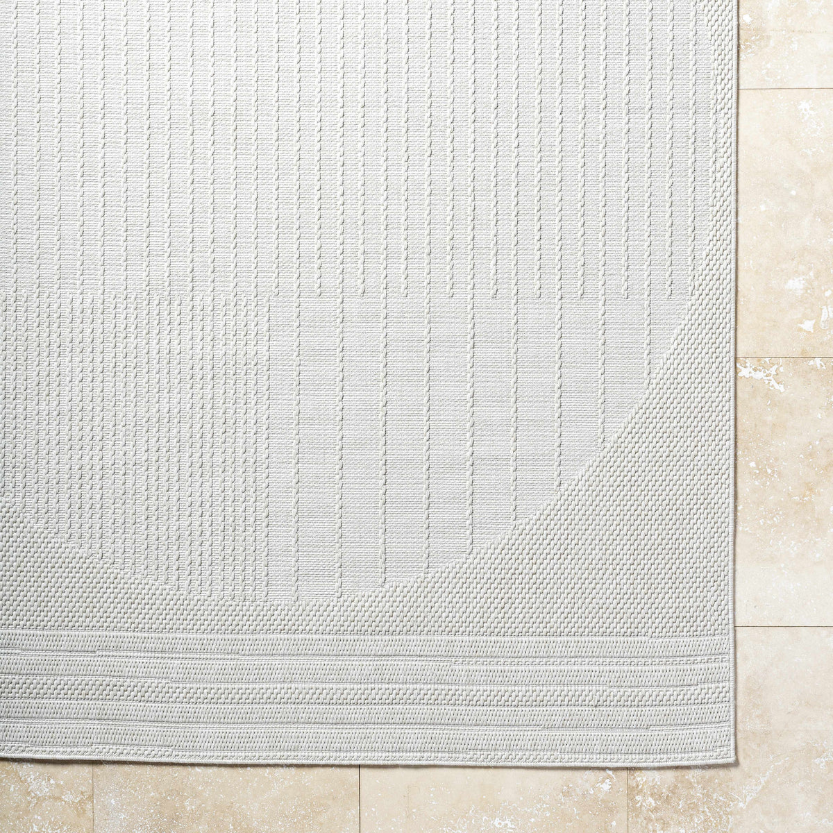 Yuley White Outdoor Area Rug