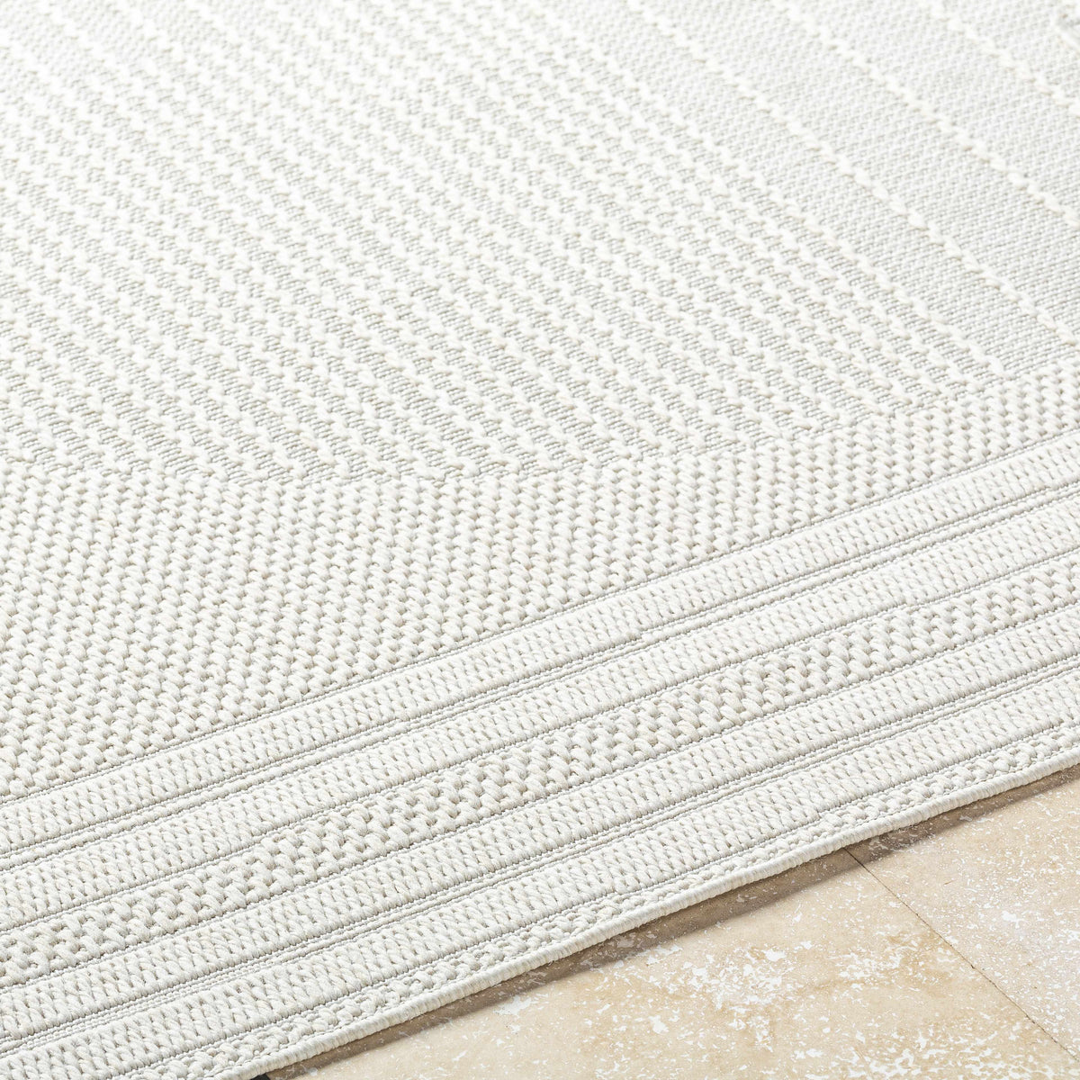 Yuley White Outdoor Area Rug
