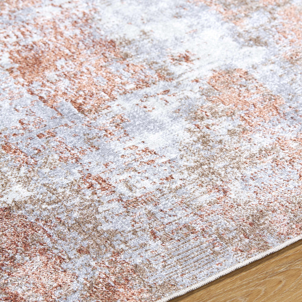 Anitra Brown Washable Area Rug