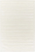 Zerah White Wool Area Rug - Clearance