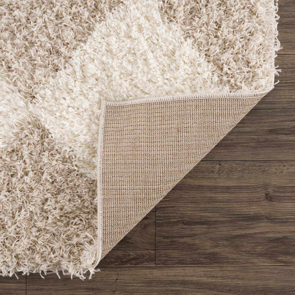 Zahur Cream & Beige Diamond Area Rug - Clearance