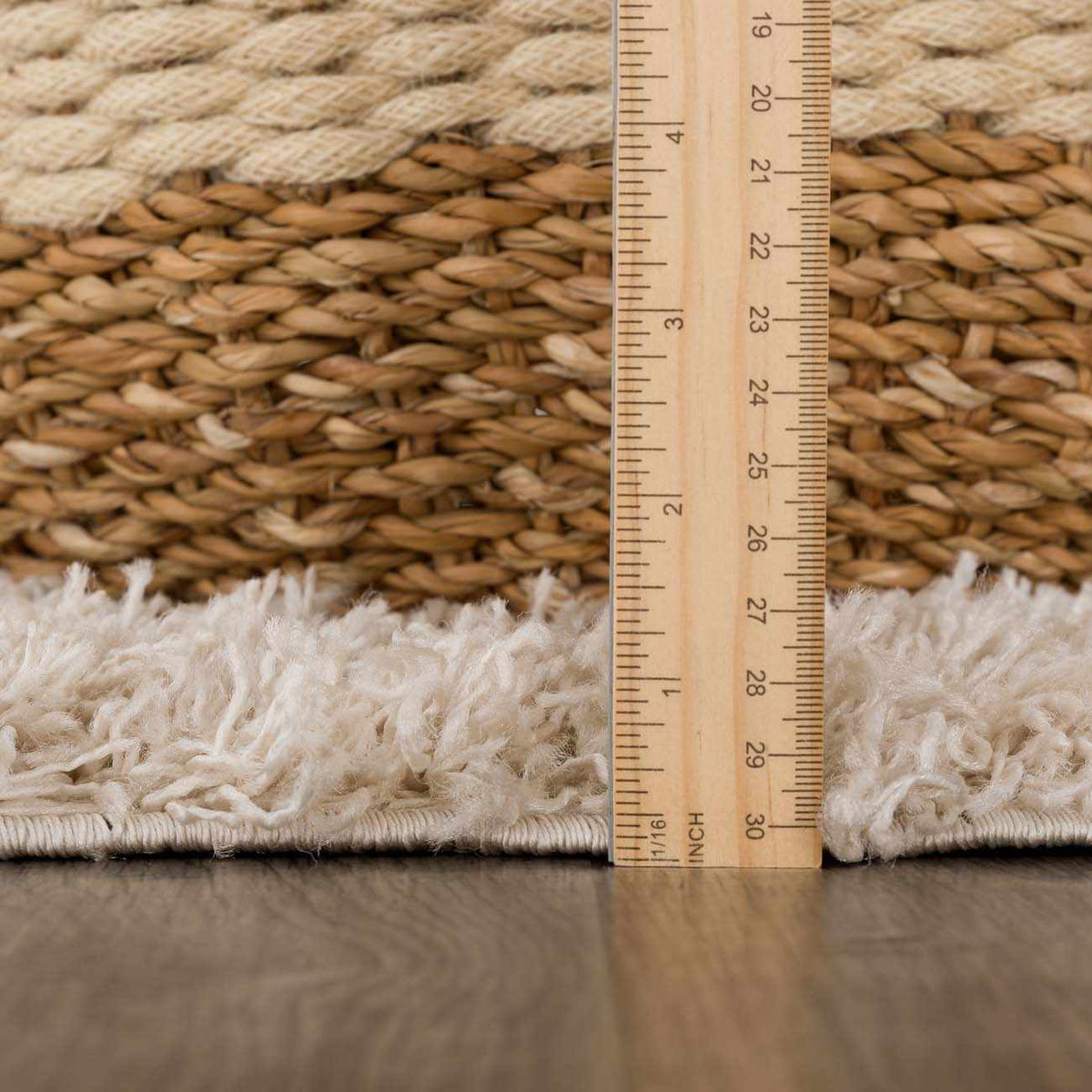 Zahur Cream & Beige Diamond Area Rug - Clearance