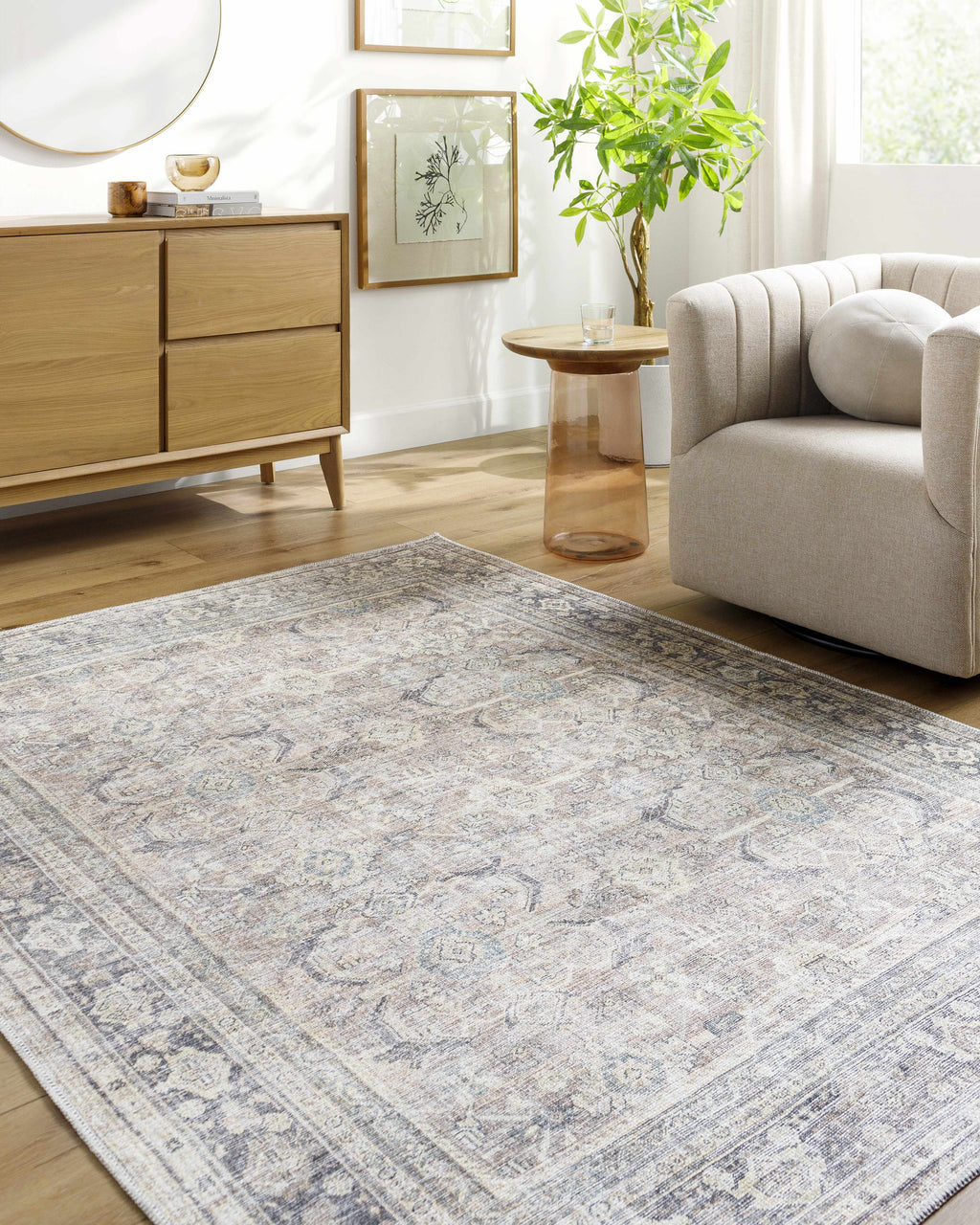 Darling Machine Woven Becki Owens x LIVABLISS BODA-2300 Washable Area Rug