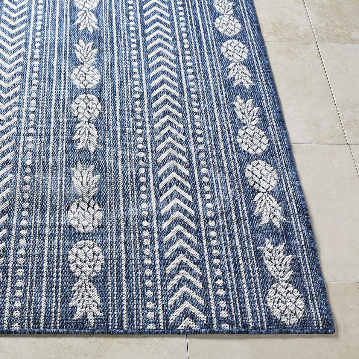 Zaida Blue Outdoor Area Rug
