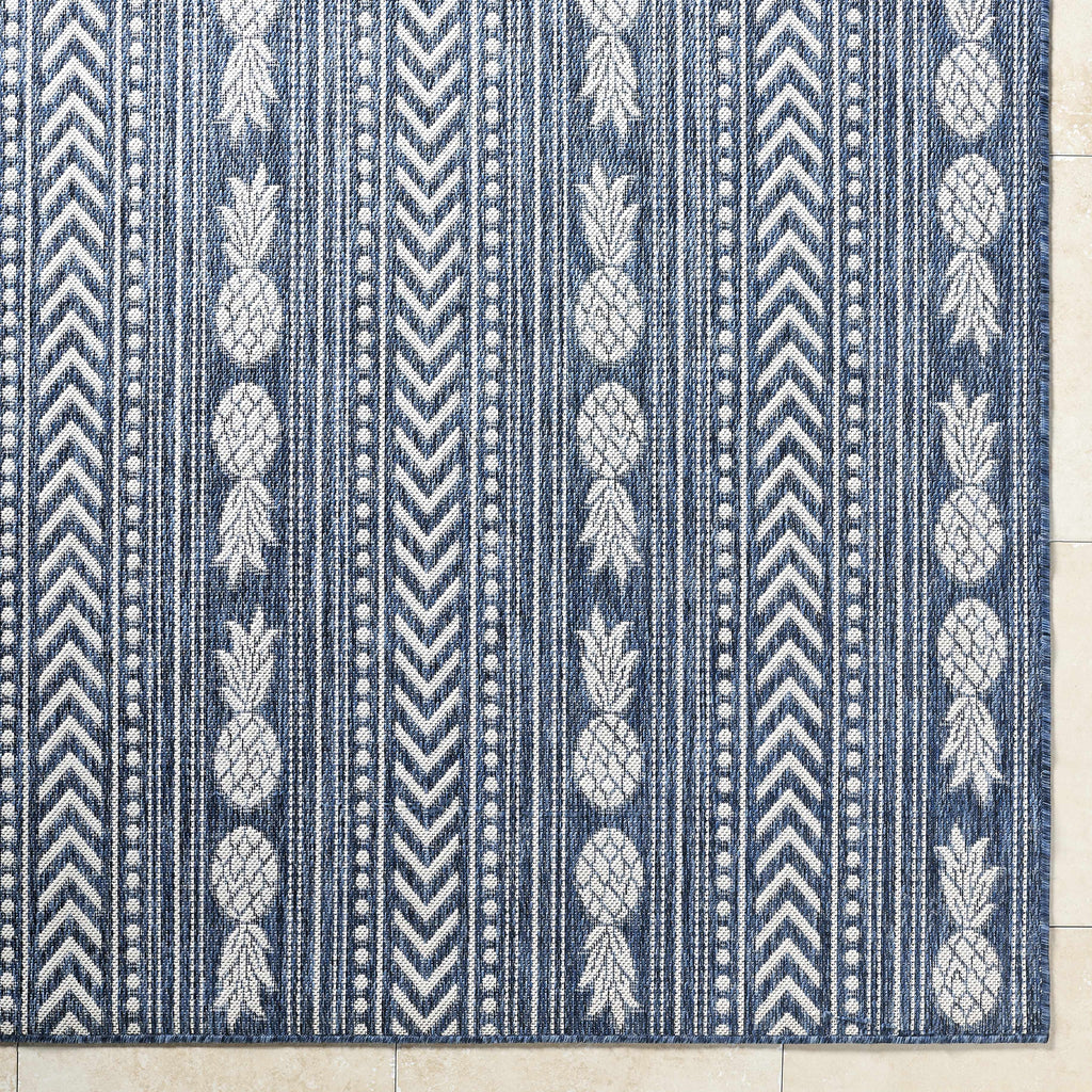 Zaida Blue Outdoor Area Rug