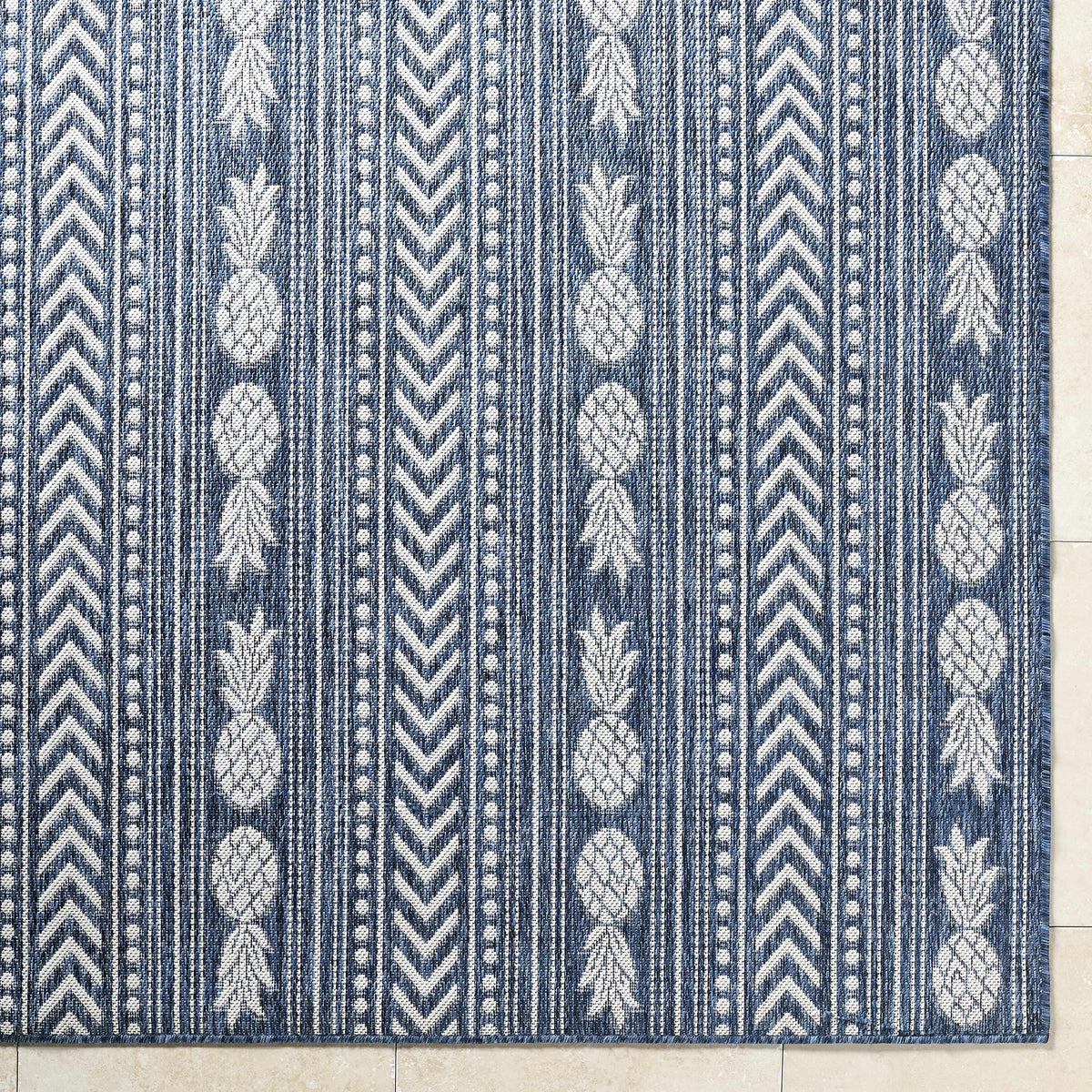Zaida Blue Outdoor Area Rug